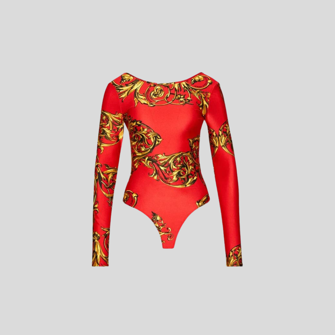 PRINTED LYCRA BODYSUIT for Women - Versace Jeans Couture sale