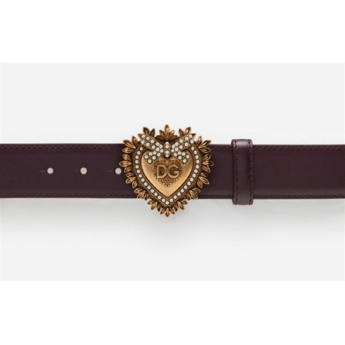 Dolce & Gabbana Leather Devotion Belt