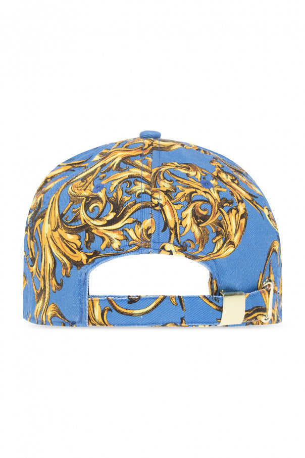 Versace Blue Embroidered Cap