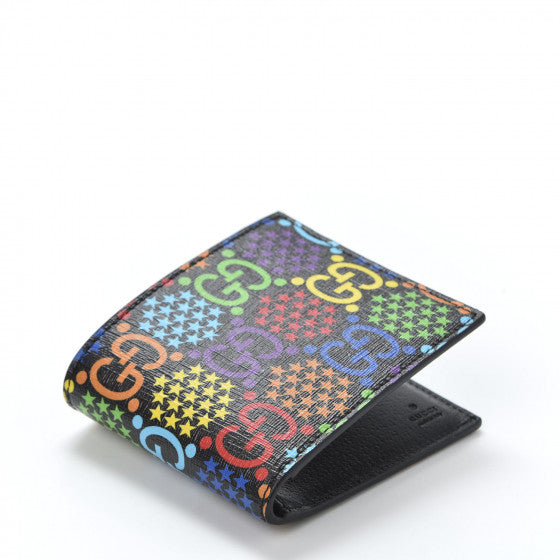 Gucci Multicolor Monogram Psychedelic Bi-Fold Wallet – ICETIME LUXE