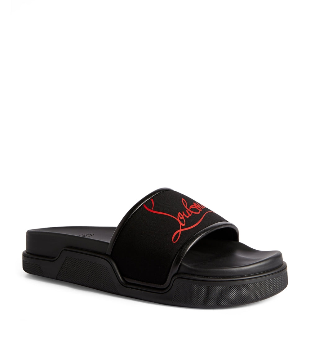 Louboutin sliders mens best sale