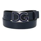 Dolce & Gabbana Enameled logo belt in blue