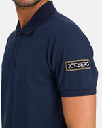 Iceberg Polo neck T-shirt with rectangle logo