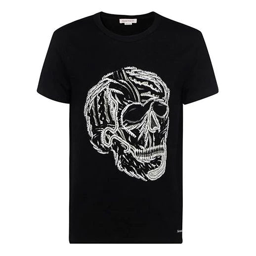 Alexander McQueen Black Skull Print T-Shirt