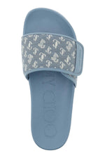 Jimmy Choo Fitz Logo Embossed Slides