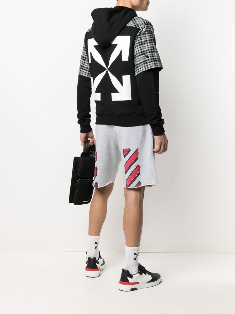 Off White Cotton Shorts