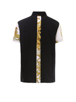 Versace Contrast-panel polo shirt