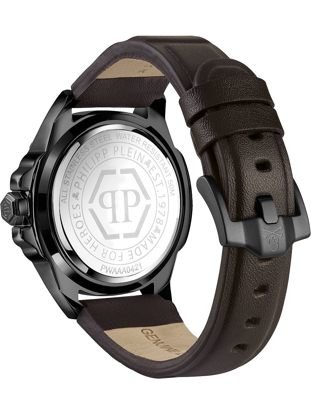 Philipp Plein Black The $kull Watch