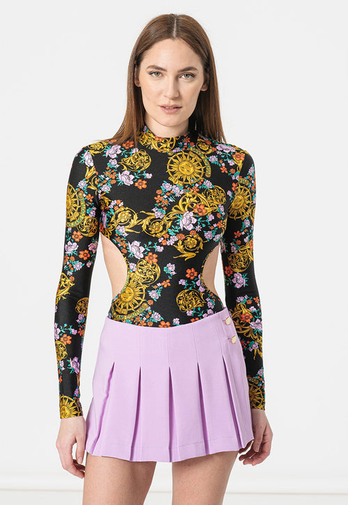 Versace Jeans Couture `Sun Flower Garland` Bodycon