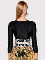 Versace Jeans Couture Black Fitted Blouse