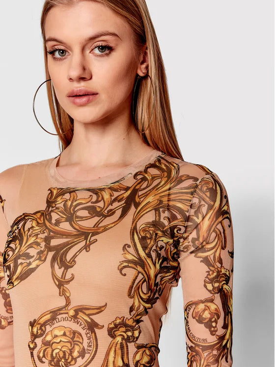 Versace Jeans Couture Nude Cocktail Dress