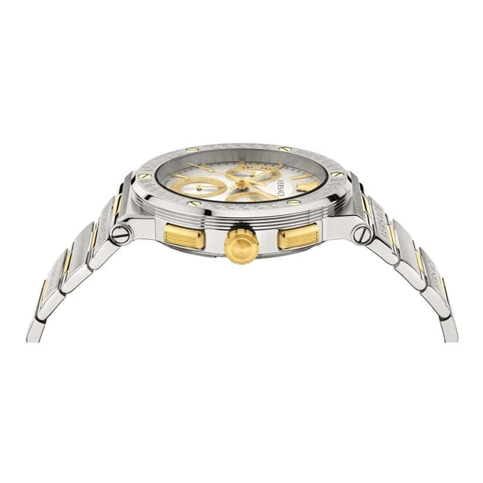 Versace Men's Greca Logo Two-tone Watch